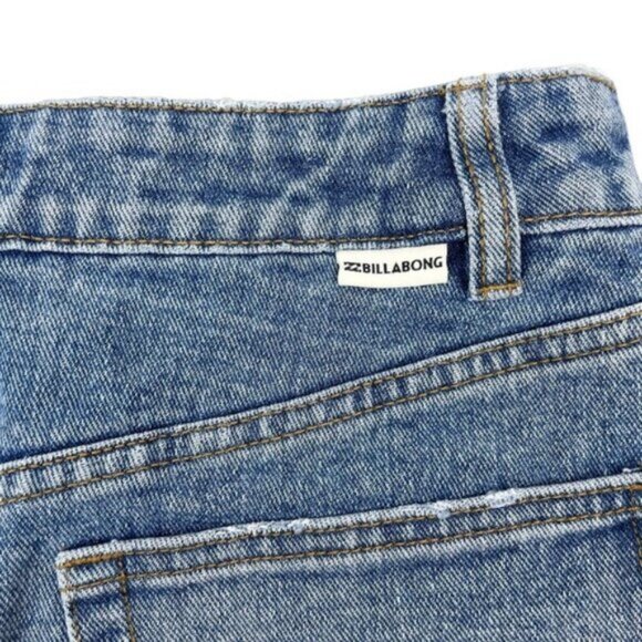Billabong Women's Surfside Denim Skirt 27 Blue - Picture 6 of 6